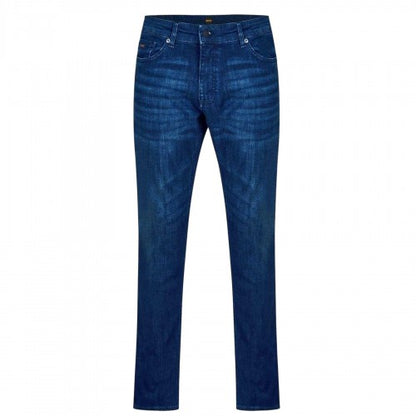 Front - Boss Mens Delaware Plain Slim Jeans