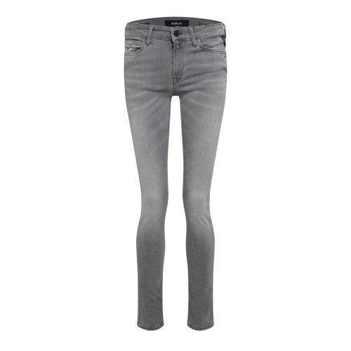 Front - Replay Womens/Ladies New Luz Plain Skinny Jeans