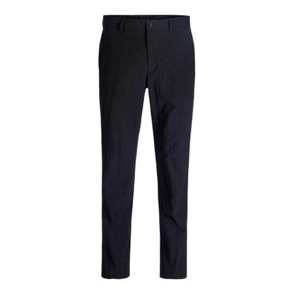 Front - Jack And Jones Mens Seersucker Straight Leg Cargo Trousers