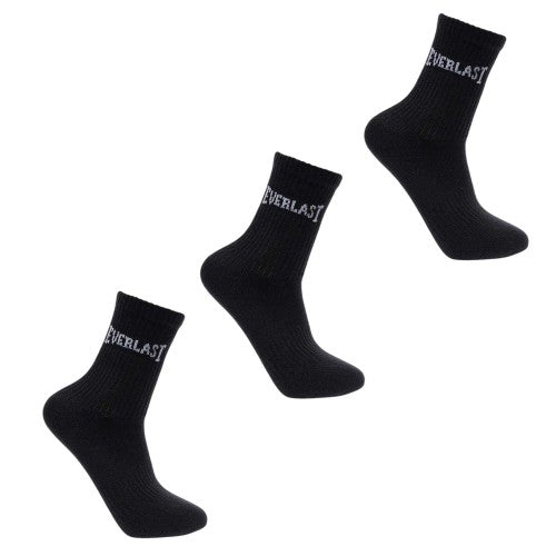 Front - Everlast Childrens/Kids Crew Socks (Pack of 3)