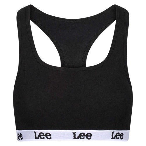 Front - Lee Womens/Ladies Racerback Heather Sports Bra