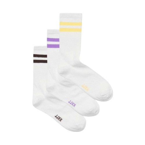 Front - JJXX Womens/Ladies Tennis Crew Socks (Pack of 3)