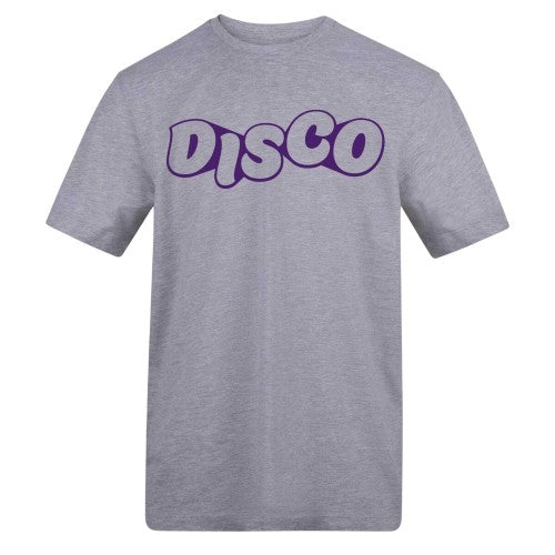 Front - AWD Unisex Adult Disco Cotton T-Shirt