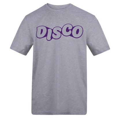 Front - AWD Unisex Adult Disco Cotton T-Shirt