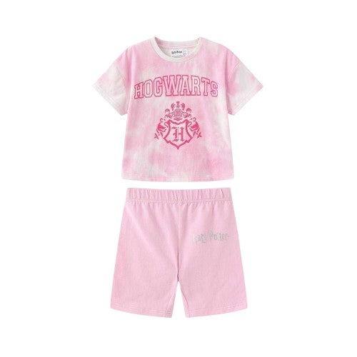 Front - Harry Potter Childrens/Kids Hogwarts Crest T-Shirt & Shorts Set