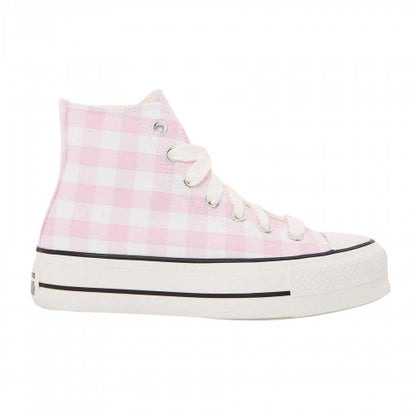 Front - Converse Womens/Ladies Chuck Classic Gingham Check High Top Trainers