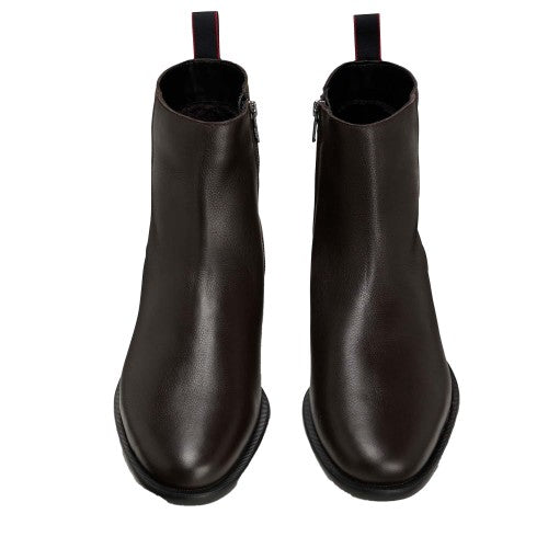 Front - Hugo Mens Kyron Leather Chelsea Boots