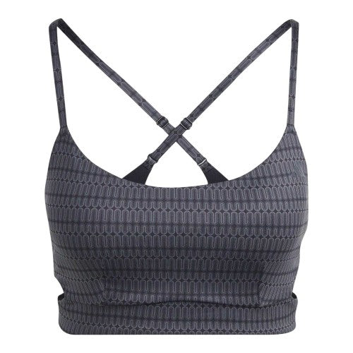 Front - Adidas Womens/Ladies Yoga Studio Light Support Sports Bra