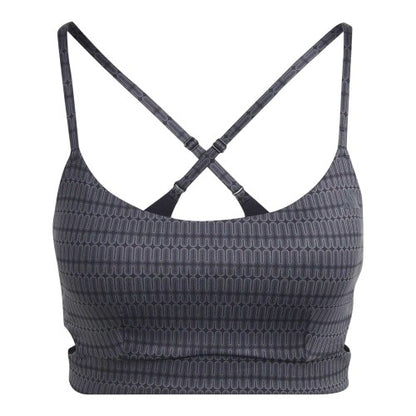 Front - Adidas Womens/Ladies Yoga Studio Light Support Sports Bra
