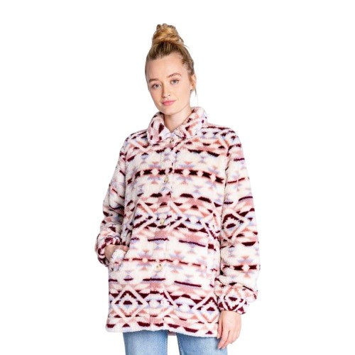 Front - PJ Salvage Womens/Ladies Fleece Jacket