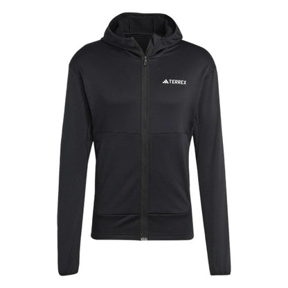 Front - Adidas Mens Terrex Xperior Lightweight Fleece Jacket