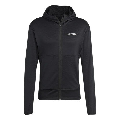 Front - Adidas Mens Terrex Xperior Lightweight Fleece Jacket