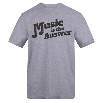 Front - AWD Unisex Adult Music Is The Answer T-Shirt