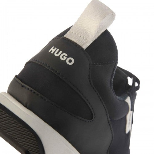 Front - Hugo Mens Icelin Leather Running Trainers
