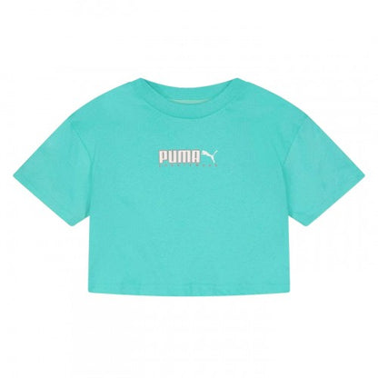 Front - Puma Childrens/Kids Cotton Logo T-Shirt