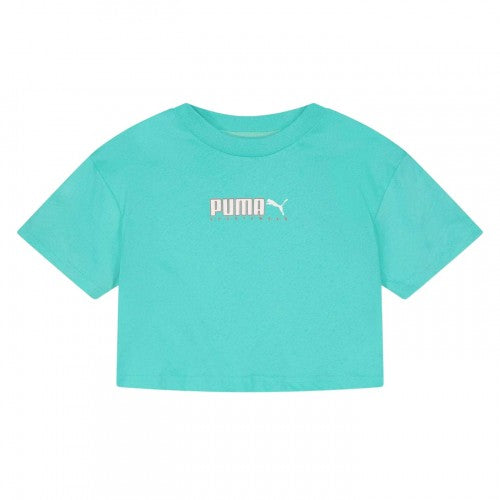 Front - Puma Childrens/Kids Cotton Logo T-Shirt