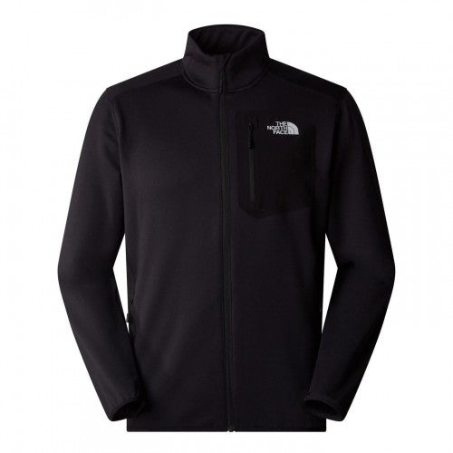 Front - The North Face Mens Crest Full Zip Fleece Jacket