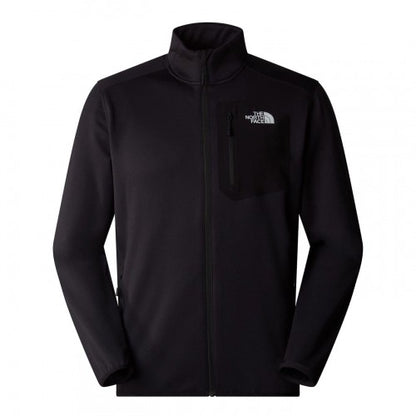 Front - The North Face Mens Crest Full Zip Fleece Jacket