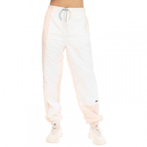 Front - Lacoste Womens/Ladies Colour Block Slim Joggers