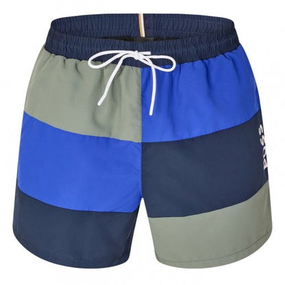 Front - Boss Mens Colour Block Swimming Trunks