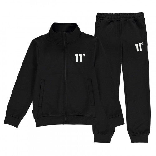 Front - 11 Degrees Childrens/Kids Full Zip Long-Sleeved Tracksuit