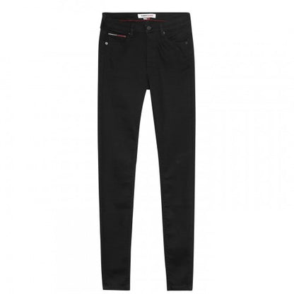 Front - Tommy Jeans Womens/Ladies High Rise Super Skinny Jeans
