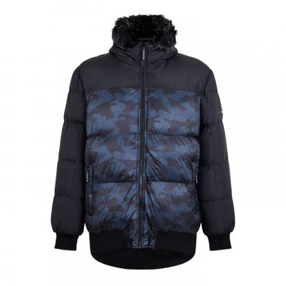 Front - 274 Studio Mens Camouflage Puffer Jacket