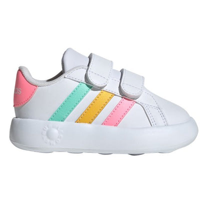 Front - Adidas Baby Grand Court 2.0 Shoes