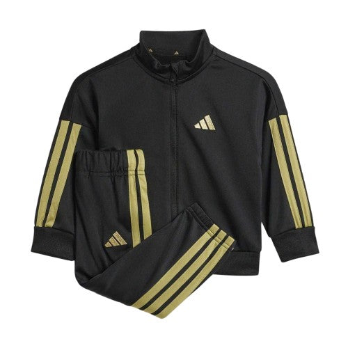 Front - Adidas Baby 3 Stripes Tracksuit Set