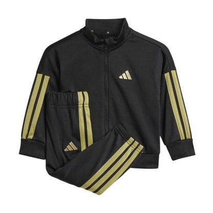 Front - Adidas Baby 3 Stripes Tracksuit Set