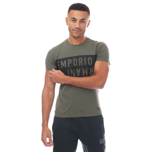 Front - Emporio Armani Mens Crew Neck T-Shirt