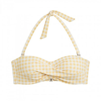 Front - Be You Womens/Ladies Gingham Snug Fit Bikini Top