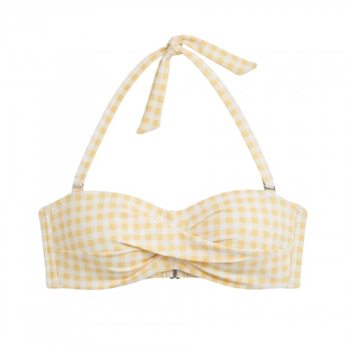 Front - Be You Womens/Ladies Gingham Snug Fit Bikini Top