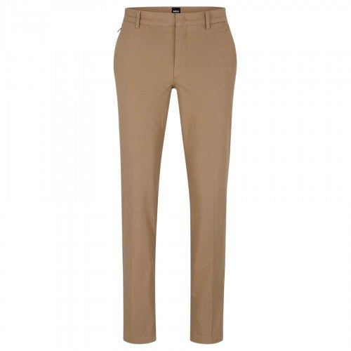 Front - Boss Mens Kaito Organic Cotton Sustainable Slim Trousers