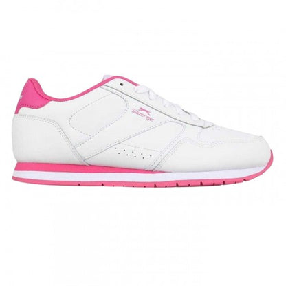 Front - Slazenger Childrens/Kids Classic Leather Trainers