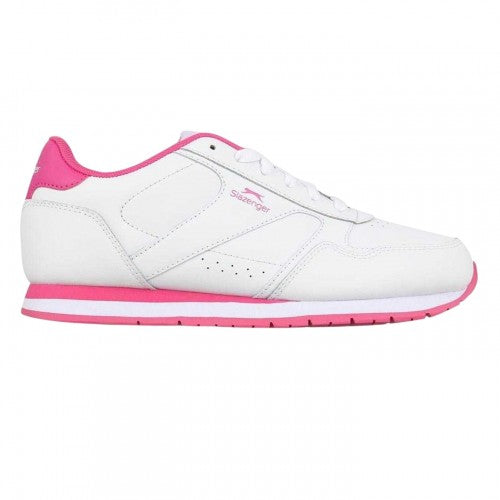 Front - Slazenger Childrens/Kids Classic Leather Trainers