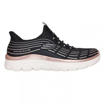 Front - Skechers Womens/Ladies Glitter Slip-In Trainers