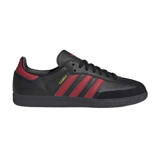 Front - Adidas Mens Samba Club Juventus FC Leather Trainers
