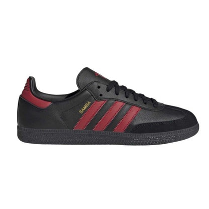 Front - Adidas Mens Samba Club Juventus FC Leather Trainers
