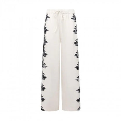 Front - French Connection Womens/Ladies Floral Pattern Wide Leg Trousers