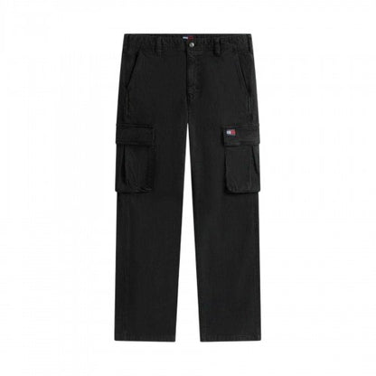 Front - Tommy Jeans Mens Otis Canvas Cargo Trousers