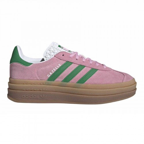 Front - Adidas Womens/Ladies Gazelle Platform Suede Trainers