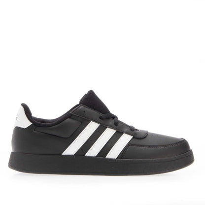 Front - Adidas Childrens/Kids Breaknet 2.0 Synthetic Leather Trainers
