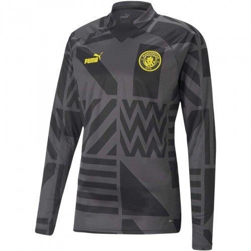 Front - Manchester City FC Mens Warm Up Drill Top