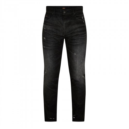 Front - Boss Mens Delaware Distressed Slim Jeans