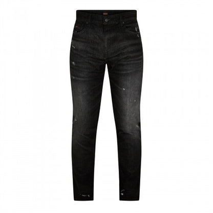 Front - Boss Mens Delaware Distressed Slim Jeans