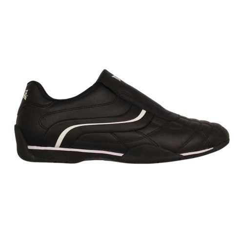 Front - Lonsdale Mens Camden Leather Slip-on Trainers