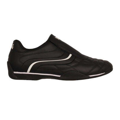 Front - Lonsdale Mens Camden Leather Slip-on Trainers