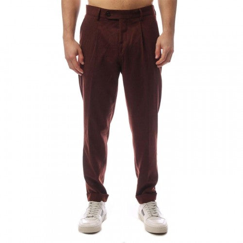 Front - Boss Mens Pleated Trousers