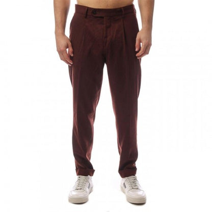 Front - Boss Mens Pleated Trousers